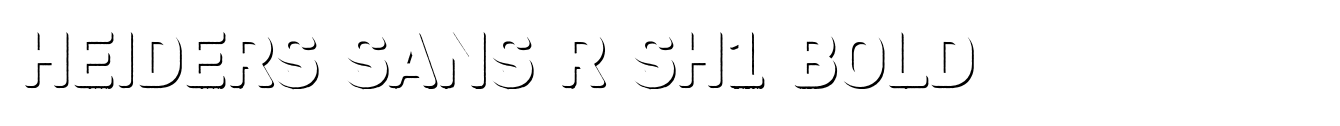 Heiders Sans R Sh1 Bold
